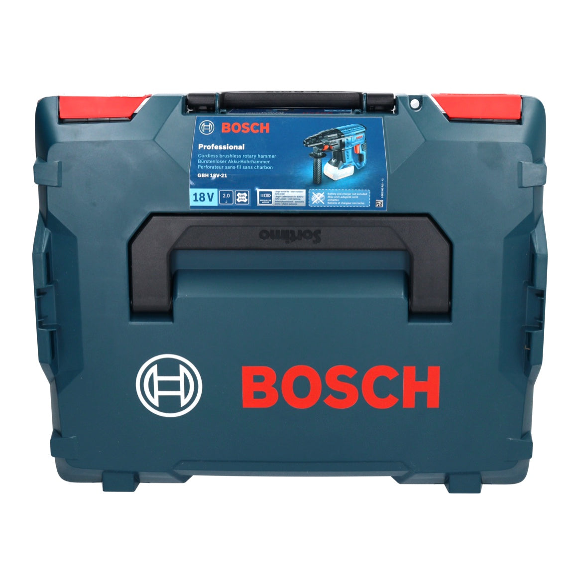 Bosch GBH 18V-21 Professional Akku Bohrhammer 18 V 2,0 J Brushless + 1x ProCORE Akku 5,5 Ah + L-Boxx - ohne Ladegerät