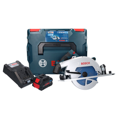 Scie circulaire sans fil Bosch GKS 18V-68 GC Professional 18 V 190 mm Biturbo brushless + 1x batterie ProCORE 5,5 Ah + chargeur + L-Boxx