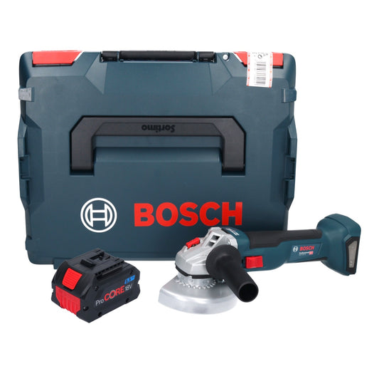 Meuleuse d'angle sans fil Bosch GWS 18V-10 Professional 18 V 125 mm sans balais + 1x batterie ProCORE 5,5 Ah + L-Boxx - sans chargeur