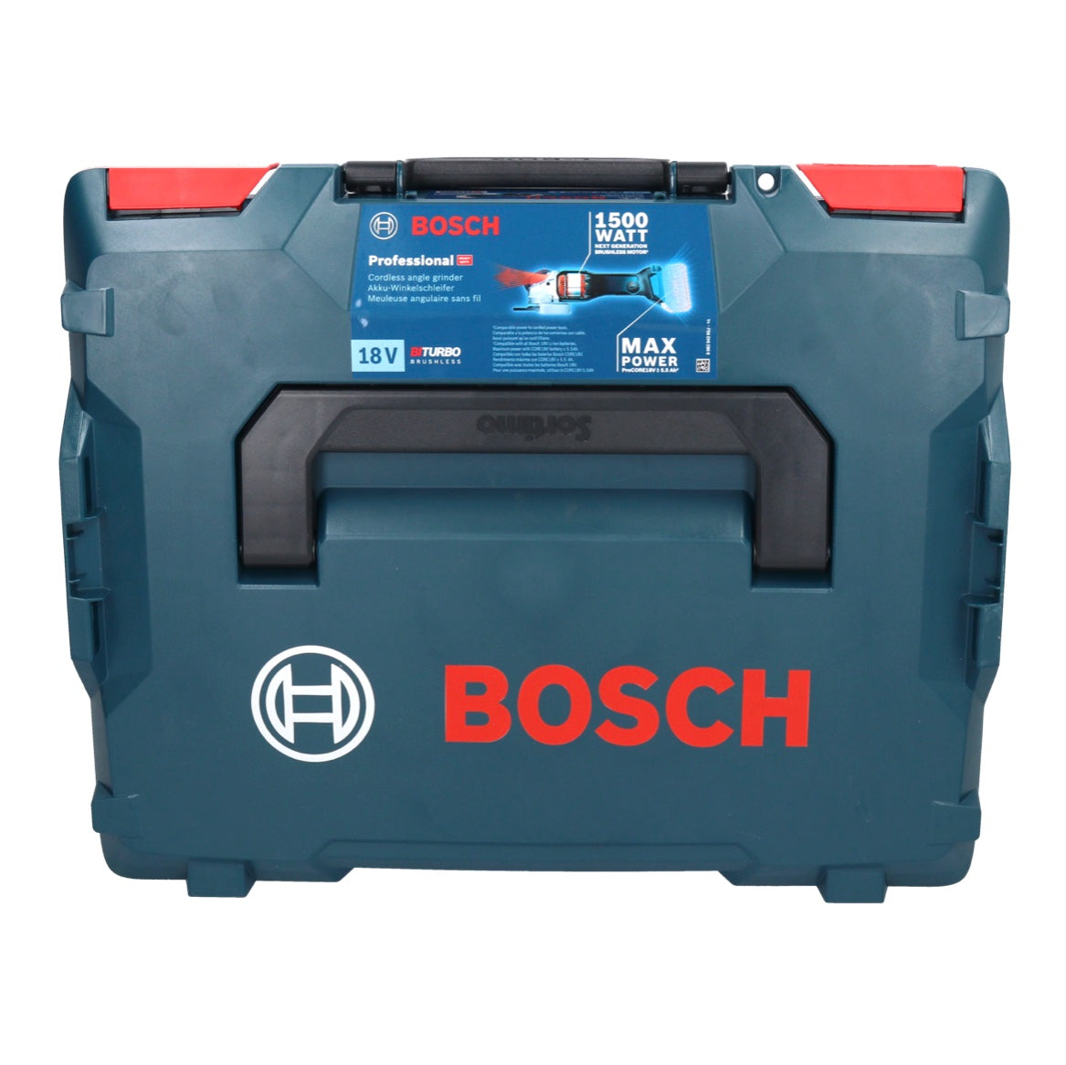 Bosch GWS 18V-15 SC Professional Akku Winkelschleifer 18 V 125 mm Brushless + 1x ProCORE Akku 5,5 Ah + Ladegerät + L-Boxx