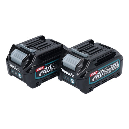 Jeu de batteries Makita 2x batterie Li-Ion BL 4020 40 V max. 2,0 Ah XGT (2x 191L29-0) classe de protection IP64 avec affichage LED