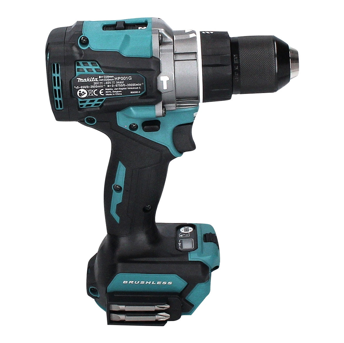 Makita HP 001 GA1 Akku Schlagbohrschrauber 40 V max. 140 Nm XGT Brushless + 1x Akku 2,0 Ah - ohne Ladegerät