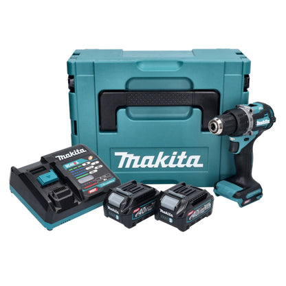 Makita DF 002 GA202 Akku Bohrschrauber 40 V max. 64 Nm Brushless XGT + 2x Akku 2,0 Ah + Ladegerät + Makpac