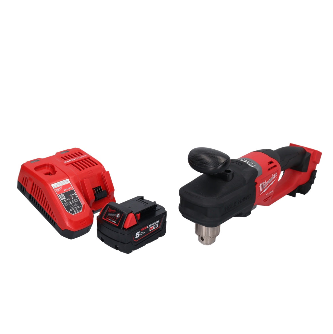 Milwaukee M18 CRAD2-501 Akku Winkelbohrmaschine 18 V 30 Nm Brushless + 1x Akku 5,0 Ah + Ladegerät - Toolbrothers