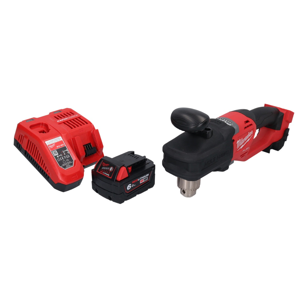 Milwaukee M18 CRAD2-601 Akku Winkelbohrmaschine 18 V 30 Nm Brushless + 1x Akku 6,0 Ah + Ladegerät