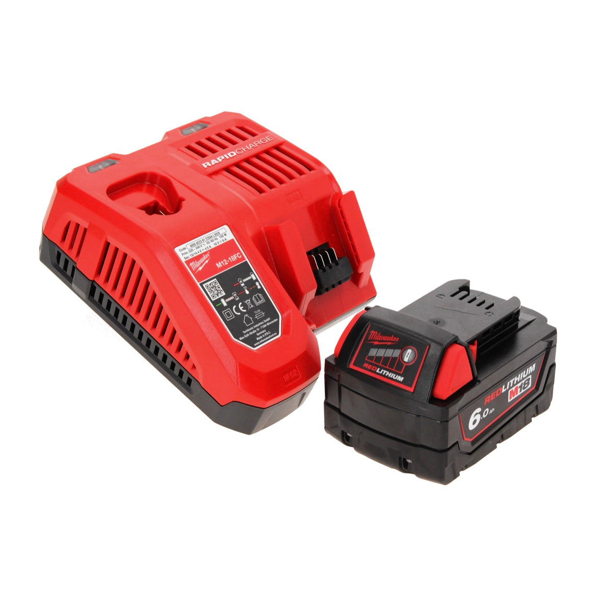 Milwaukee M18 CRAD2-601 Akku Winkelbohrmaschine 18 V 30 Nm Brushless + 1x Akku 6,0 Ah + Ladegerät