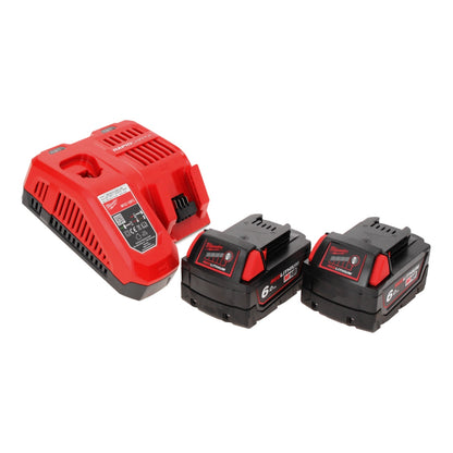 Milwaukee M18 CRAD2-602 Akku Winkelbohrmaschine 18 V 30 Nm Brushless + 2x Akku 6,0 Ah + Ladegerät