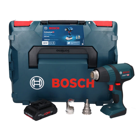 Bosch GHG 18V-50 Professional Akku Heissluftgebläse 18 V 300° C / 500° C + 1x ProCORE Akku 4,0 Ah + L-Boxx - ohne Ladegerät - Toolbrothers