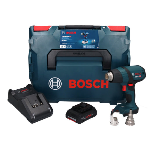 Bosch GHG 18V-50 Professional Akku Heissluftgebläse 18 V 300° C / 500° C + 1x ProCORE Akku 4,0 Ah + Ladegerät + L-Boxx - Toolbrothers