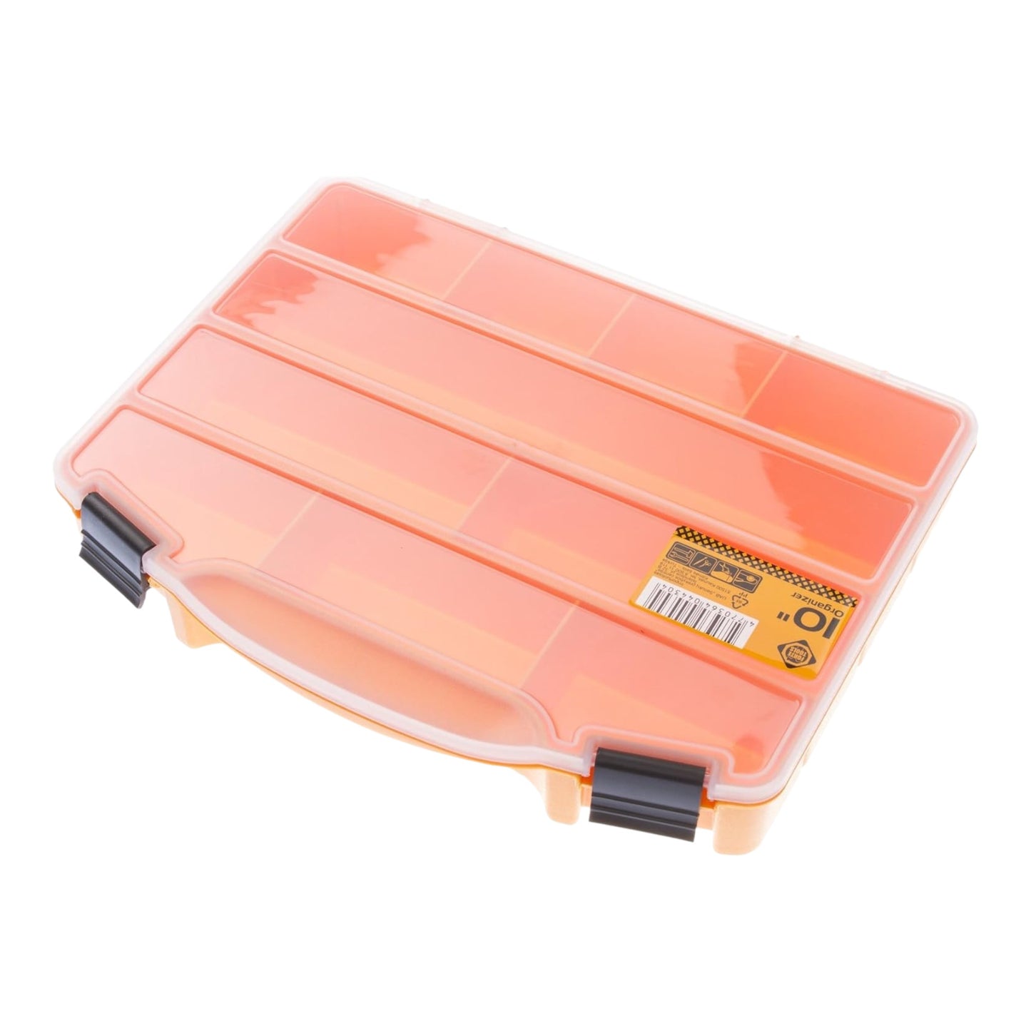 FORTE Tools Box ORG-10 Organizer Small Parts Storage (000051144705) 251 x 200 x 44 mm avec 10 compartiments pour clous, vis, chevilles, outils à main