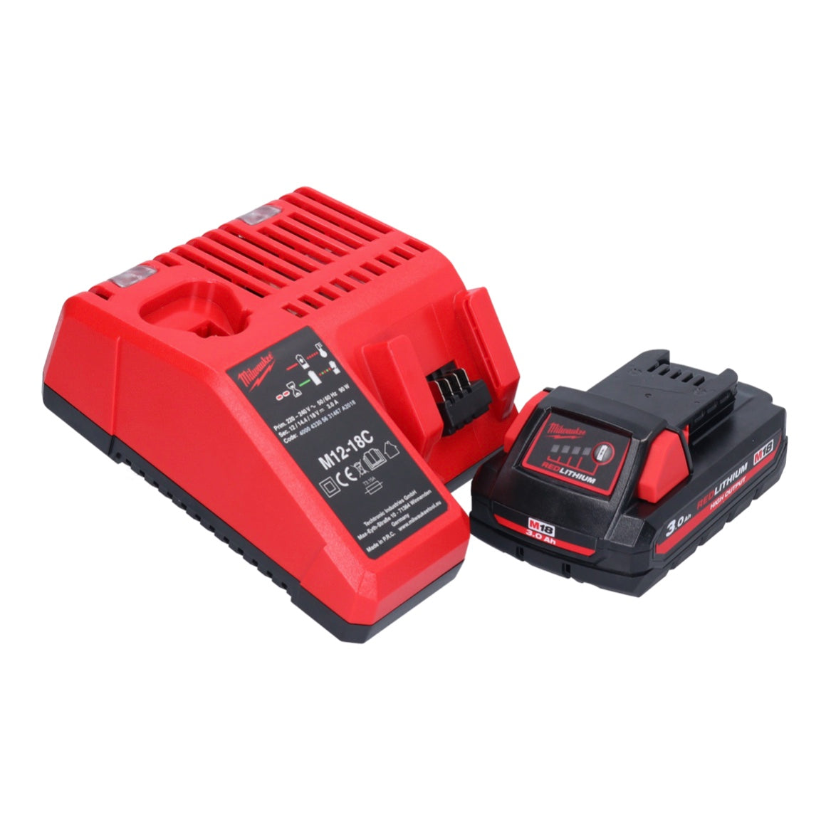 Perceuse à percussion sans fil Milwaukee M18 BPD-301 18 V 60 Nm + 1x batterie 3,0 Ah + chargeur