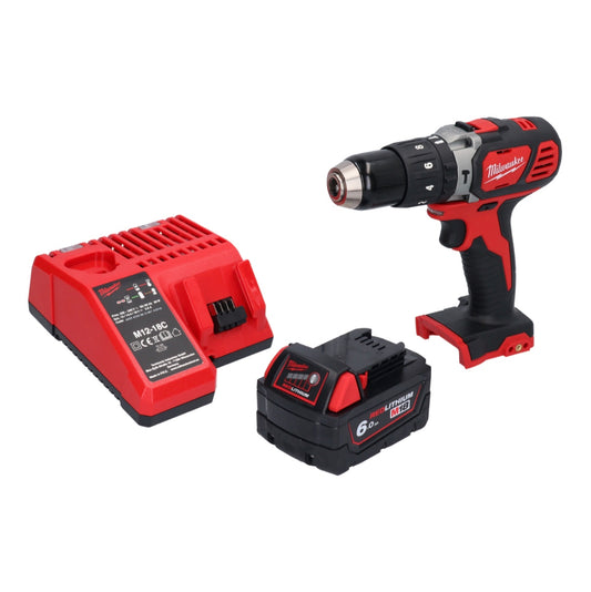 Perceuse à percussion sans fil Milwaukee M18 BPD-601 18 V 60 Nm + 1x batterie 6,0 Ah + chargeur