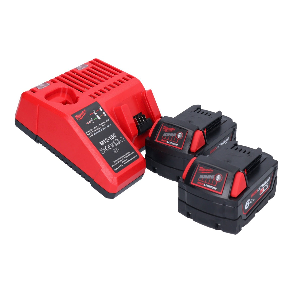 Perceuse à percussion sans fil Milwaukee M18 BPD-602 18 V 60 Nm + 2x batteries 6,0 Ah + chargeur