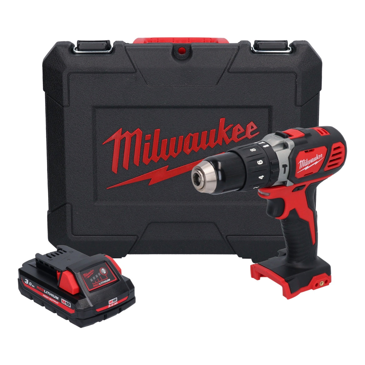 Milwaukee M18 BPD-301C Akku Schlagbohrschrauber 18 V 60 Nm + 1x Akku 3,0 Ah + Koffer - ohne Ladegerät