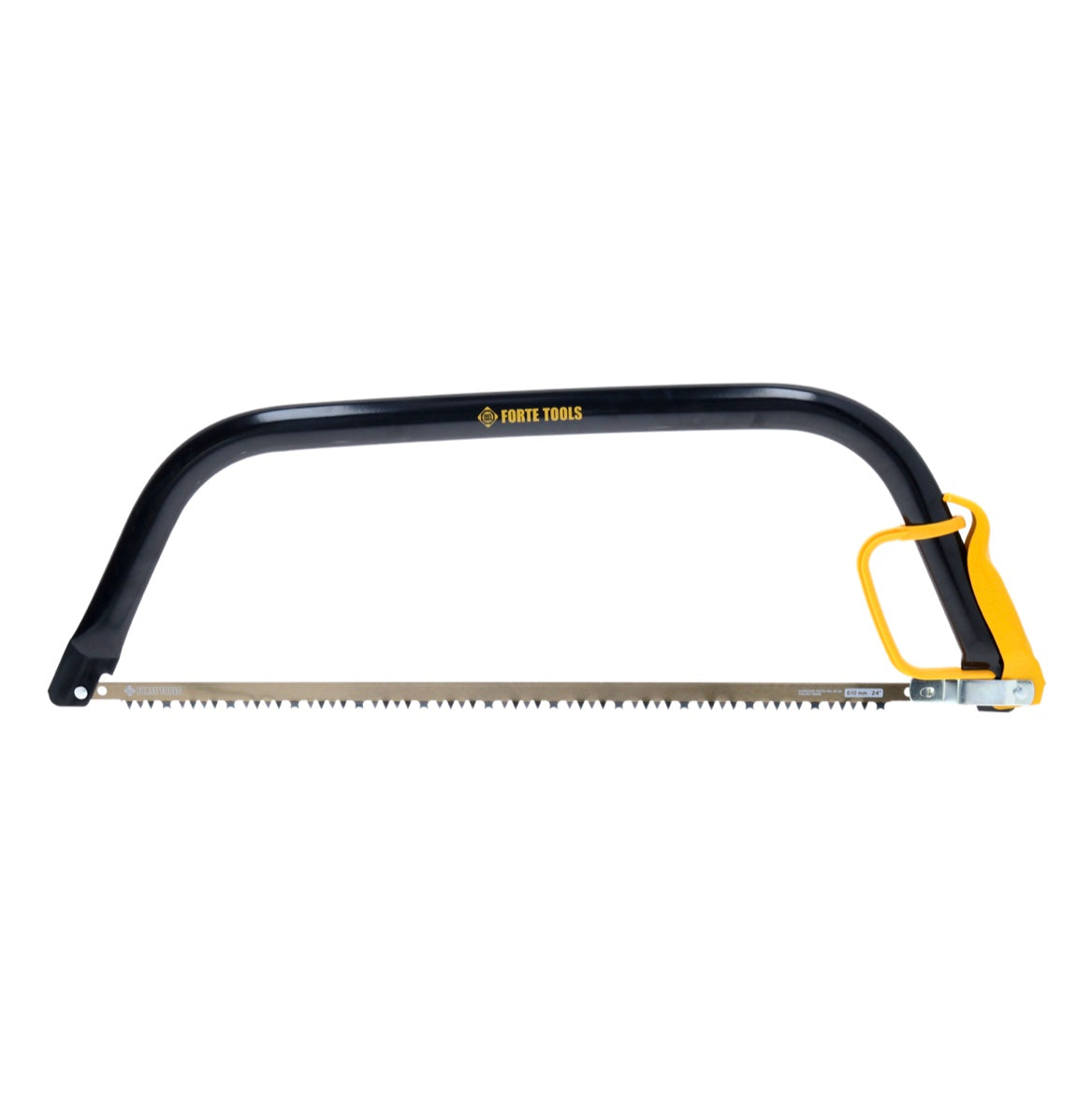 FORTE Tools Bügelsäge FT21 mit feststehendem Blatt für frisches, feuchtes Holz, Länge: 61 cm, schwarz, Premium Säge aus hochwertigem Stahl ( 000040031214 ) - Toolbrothers