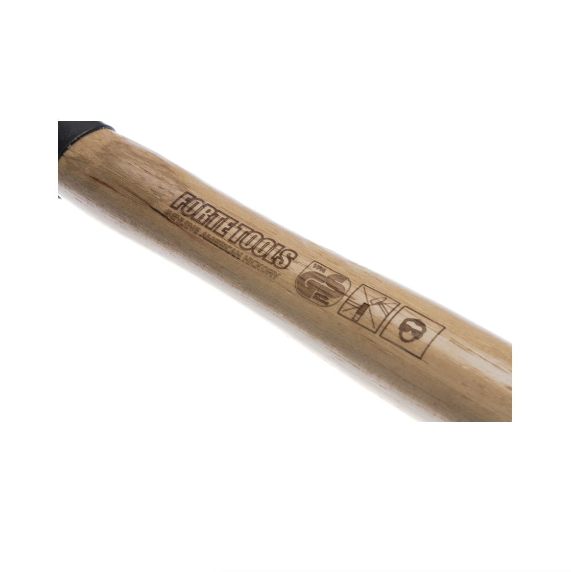 FORTE TOOLS Schlosserhammer mit Holzgriff, 200 g Kopfgewicht, Hammer mit Holzstiel, Premium Werkzeug, geschmiedet, doppelter Ringkeil, lackierter Kopf ( 000051151023 )