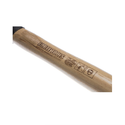 FORTE TOOLS Marteau de serrurier avec manche en bois, poids de tête 200 g, marteau avec manche en bois, outil premium, forgé, cale double anneau, tête peinte (000051151023)