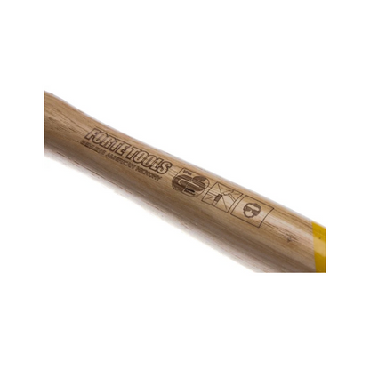 FORTE TOOLS Marteau de serrurier avec manche en bois, poids de tête 800 g, marteau avec manche en bois, outil premium, forgé, cale double anneau, tête peinte (000051151028)