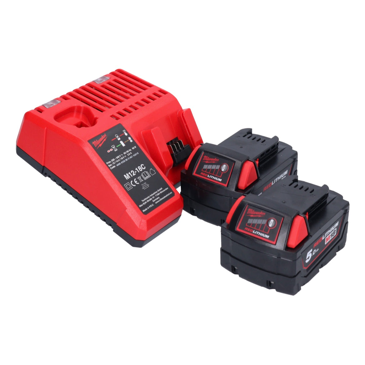 Milwaukee M18 BPD-502C Akku Schlagbohrschrauber 18 V 60 Nm + 2x Akku 5,0 Ah + Ladegerät + Koffer