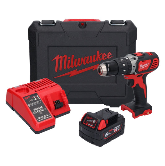 Perceuse à percussion sans fil Milwaukee M18 BPD-601C 18 V 60 Nm + 1x batterie 6,0 Ah + chargeur + mallette