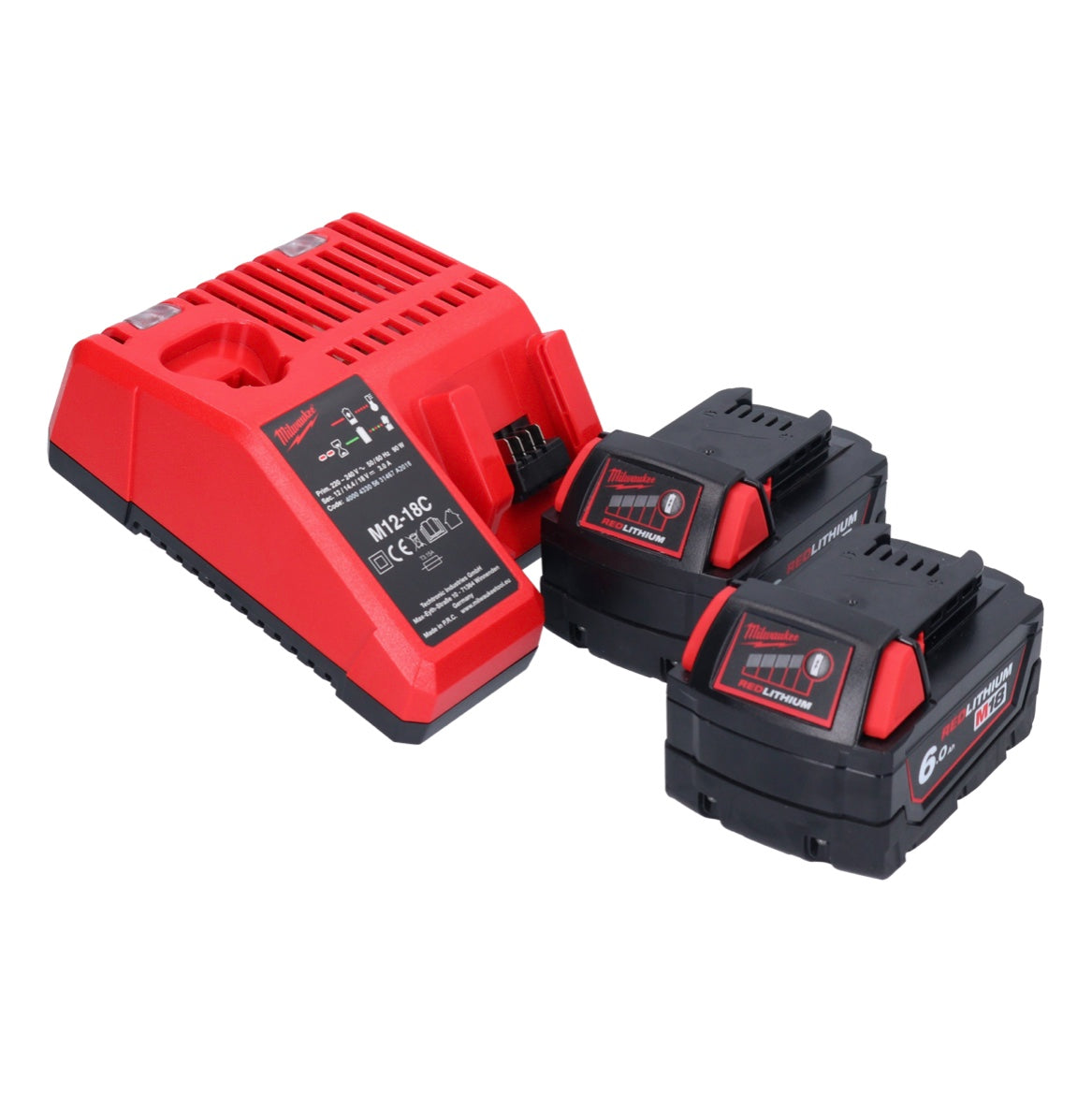 Milwaukee M18 BPD-602C Akku Schlagbohrschrauber 18 V 60 Nm + 2x Akku 6,0 Ah + Ladegerät + Koffer