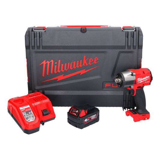 Clé à chocs sans fil Milwaukee M18 FMTIW2F12-401X 18 V 745 Nm 1/2" brushless + 1x batterie 4,0 Ah + chargeur + boîtier HD