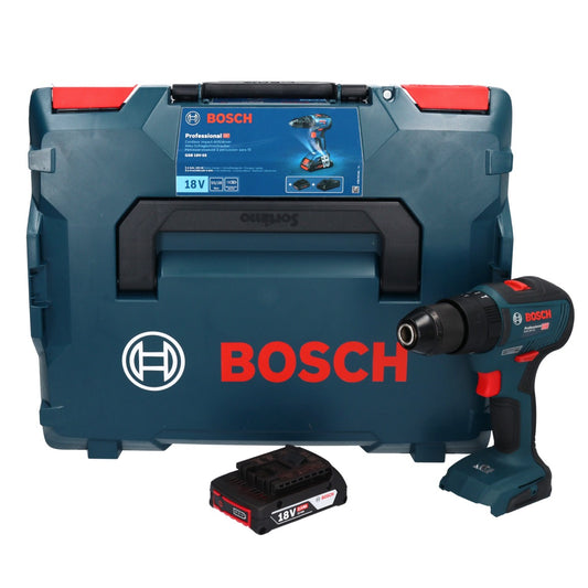 Bosch GSB 18V-55 Professional perceuse à percussion sans fil 18 V 55 Nm sans balais + 1x batterie 2,0 Ah + L-Boxx - sans chargeur