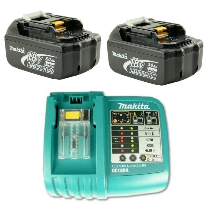 Makita BSS 610 RFE 18 V 165 mm Li-ion Akku Handkreissäge + 2x Makita BL1830 Akku + DC18RA Lader + Koffer - Toolbrothers