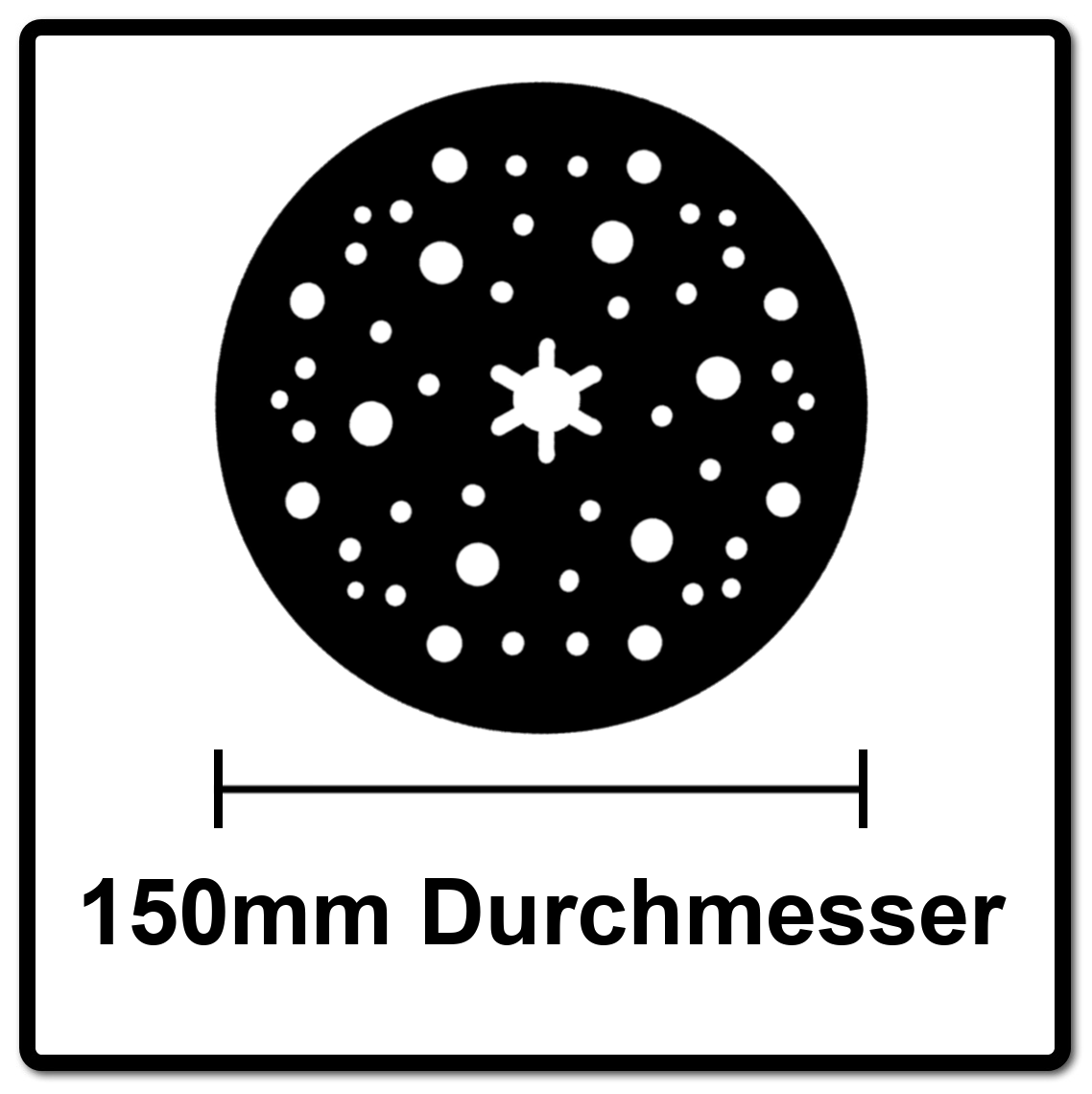 Mirka Abranet Schleifteller Grip Set 2x 150 mm Hart ( 2x 8292605021 )