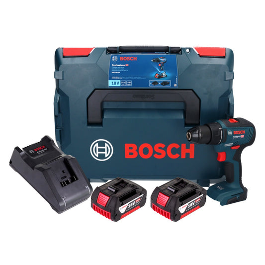 Bosch GSR 18V-55 Akku Bohrschrauber 18 V 55 Nm Brushless + 2x Akku 4,0 Ah + Ladegerät + L-Boxx - Toolbrothers