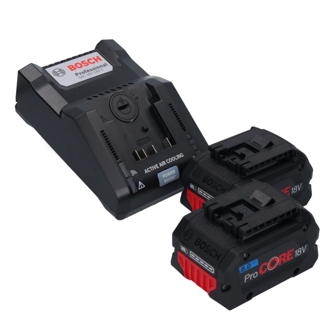 Bosch GCM 18V-216 Professional Akku Kappsäge Gehrungssäge 18 V 216 mm BITURBO Brushless + 2x ProCORE Akku 8,0 Ah + Ladegerät