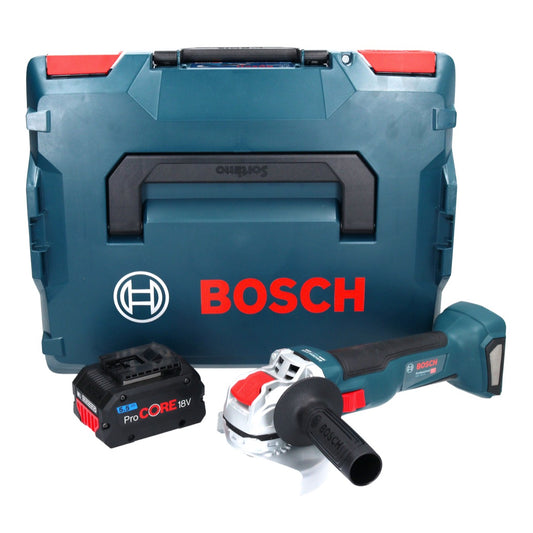 Bosch GWX 18V-10 Professional Akku Winkelschleifer 18 V 125 mm X-LOCK Brushless + 1x ProCORE Akku 5,5 Ah + L-Boxx - ohne Ladegerät