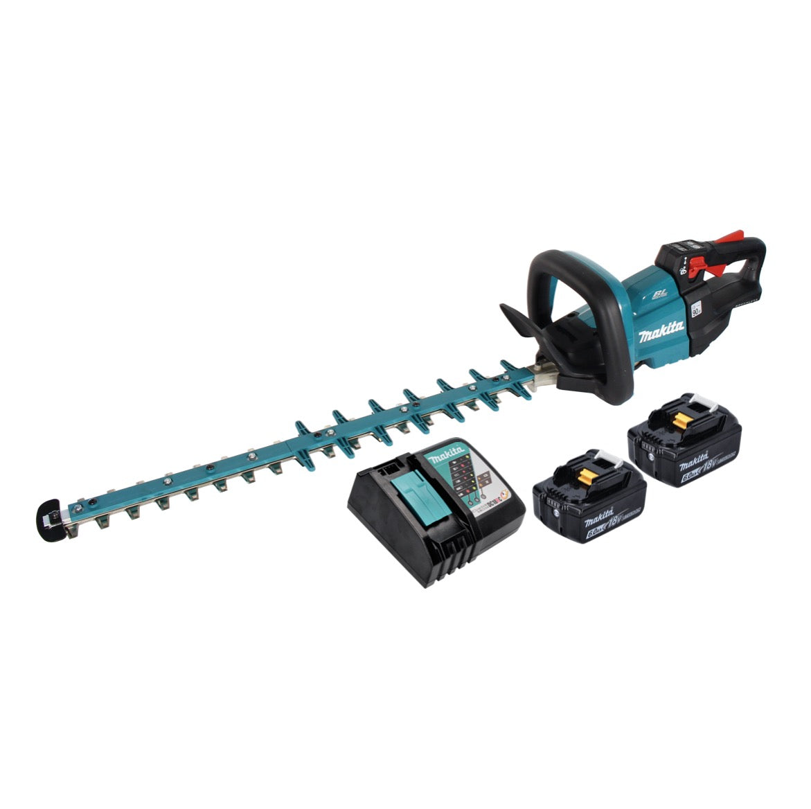 Makita DUH 602 RG2 Akku Heckenschere 18 V 60 cm Brushless + 2x Akku 6,0 Ah + Ladegerät - Toolbrothers