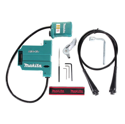 Makita DUP 361 CT sécateur à batterie 36 V (2x 18 V) + 2x batteries 5,0 Ah + double chargeur + sac