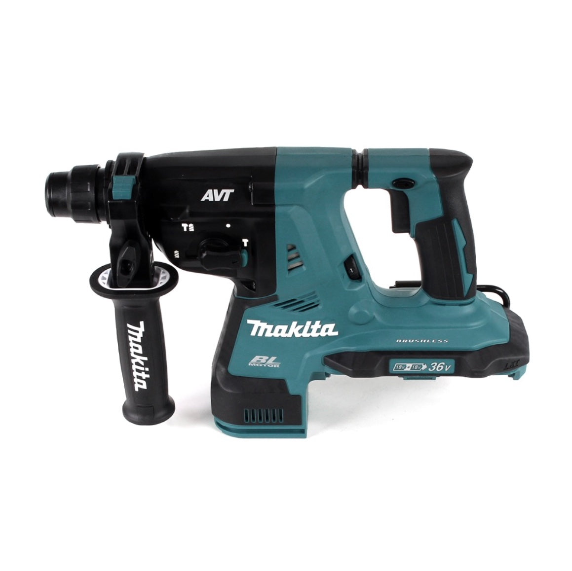 Makita DHR 280 CTJ Akku Bohrhammer 36 V ( 2x 18 V ) 2,8 J SDS-plus Brushless+ 2x Akku 5,0 Ah + Doppelladegerät + Makpac