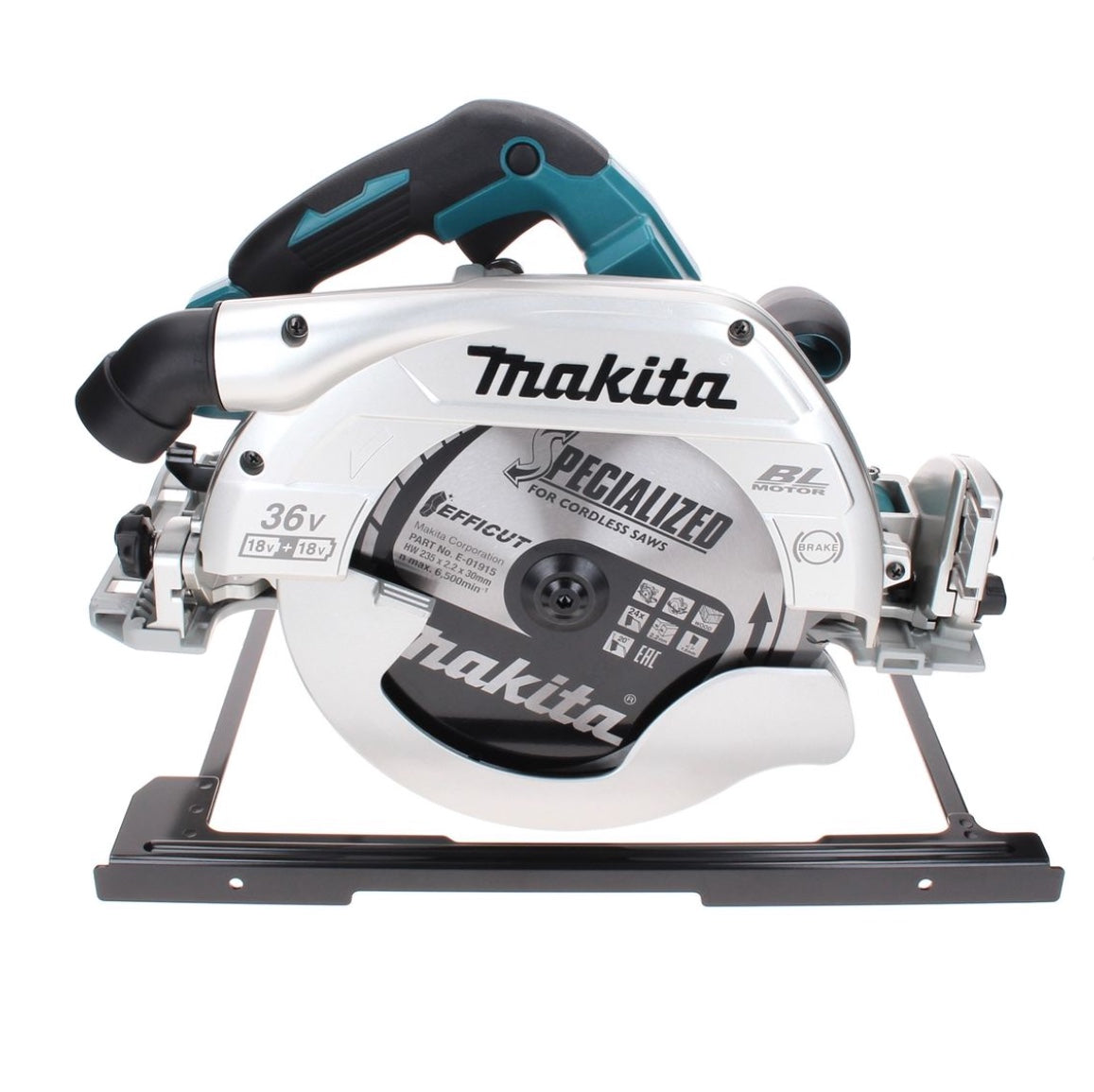 Makita DHS 900 CT Akku Handkreissäge 36 V ( 2x 18 V ) 235 mm Brushless + 2x Akku 5,0 Ah + Doppelladegerät