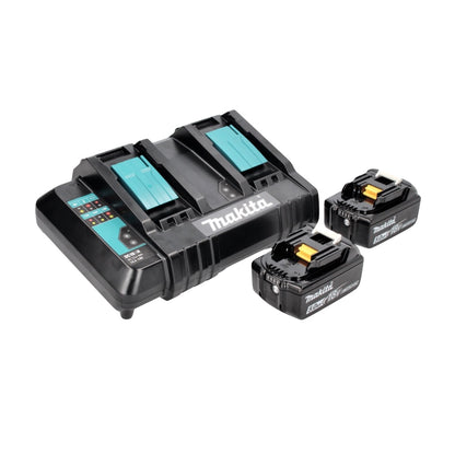 Makita DHS 900 CT Akku Handkreissäge 36 V ( 2x 18 V ) 235 mm Brushless + 2x Akku 5,0 Ah + Doppelladegerät