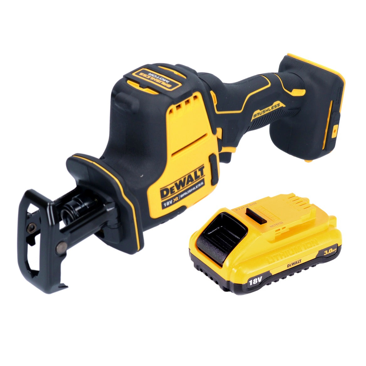 Scie sabre sur batterie DeWalt DCS 369 N scie alternative 18 V sans balais + 1x batterie 3,0 Ah - sans chargeur