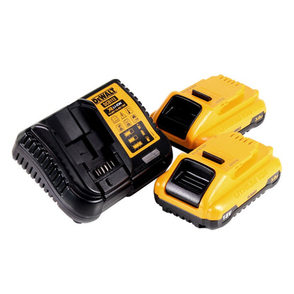 Scie sabre à batterie DeWalt DCS 369 L2 scie alternative 18 V sans balais + 2x batteries 3,0 Ah + chargeur