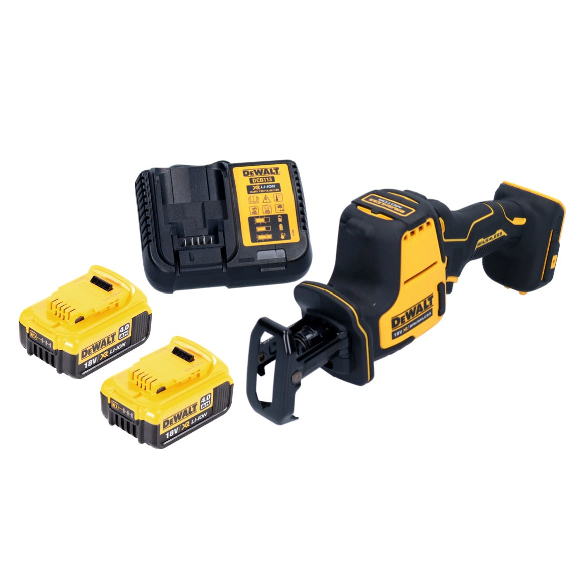 Scie sabre à batterie DeWalt DCS 369 M2 scie alternative 18 V sans balais + 2x batteries 4,0 Ah + chargeur