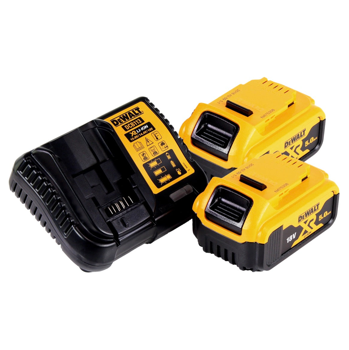 DeWalt DCS 369 P2 Akku Säbelsäge Reciprosäge 18 V Brushless + 2x Akku 5,0 Ah + Ladegerät