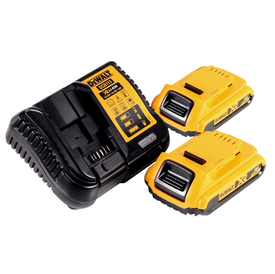 DeWalt DCS 334 D2 Akku Pendelhub Stichsäge 18 V Brushless + 2x Akku 2,0 Ah + Ladegerät - Toolbrothers