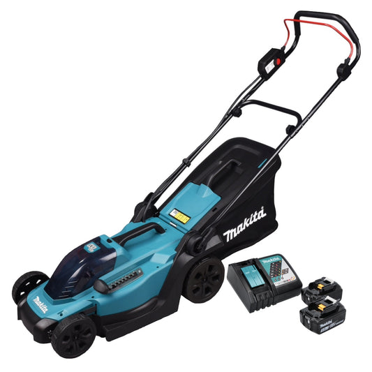 Makita DLM 330 RT2 Akku Rasenmäher 18 V 33 cm 30 l + 2x Akku 5,0 Ah + Ladegerät - Toolbrothers