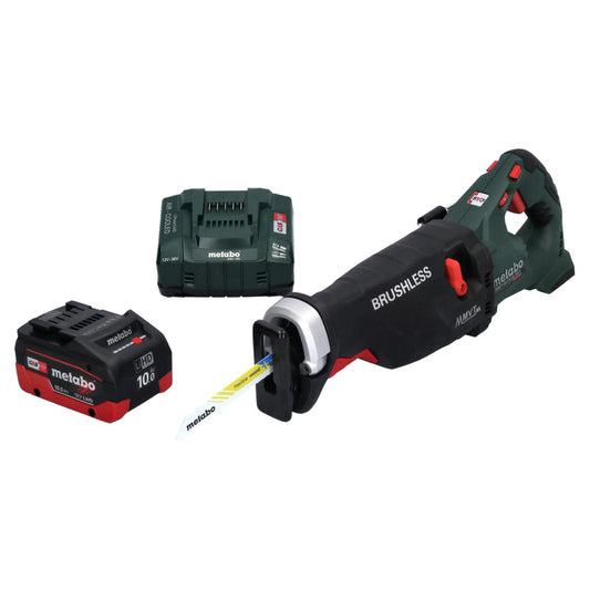 Scie sabre à batterie Metabo SSEP 18 LTX BL MVT 18 V sans balais + 1x batterie 10,0 Ah + chargeur