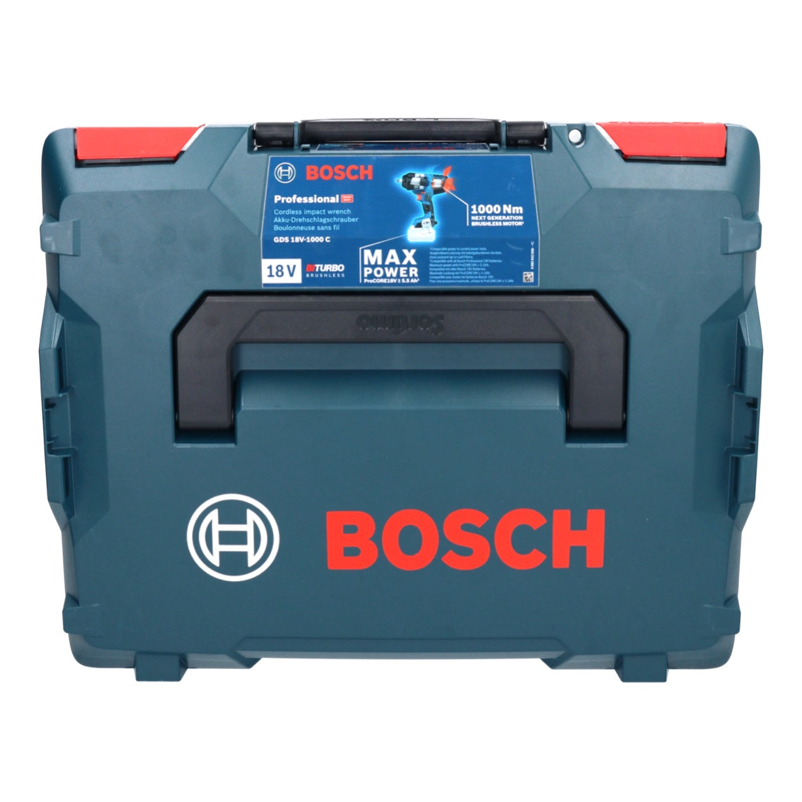 Bosch GDS 18V-1000 C Professional Akku Drehschlagschrauber 18 V 1000 Nm BITURBO Brushless + 1x ProCORE Akku 4,0 Ah + Ladegerät + GCY 42 Bluetooth Modul + L-Boxx - Toolbrothers