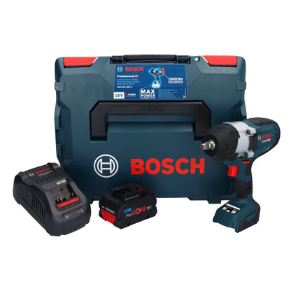 Bosch GDS 18V-1000 C Professional Akku Drehschlagschrauber 18 V 1000 Nm BITURBO Brushless + 1x ProCORe Akku 8,0 Ah + Ladegerät + GCY 42 Bluetooth Modul + L-Boxx