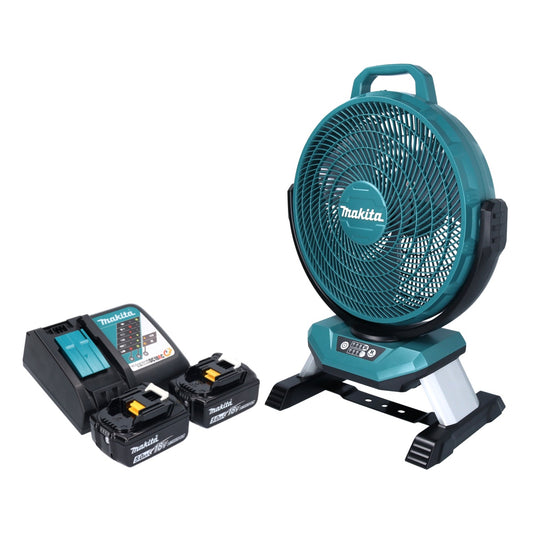 Makita DCF 301 RT Akku Ventilator Lüfter 18 V 33 cm + 2x Akku 5,0 Ah + Ladegerät - Toolbrothers