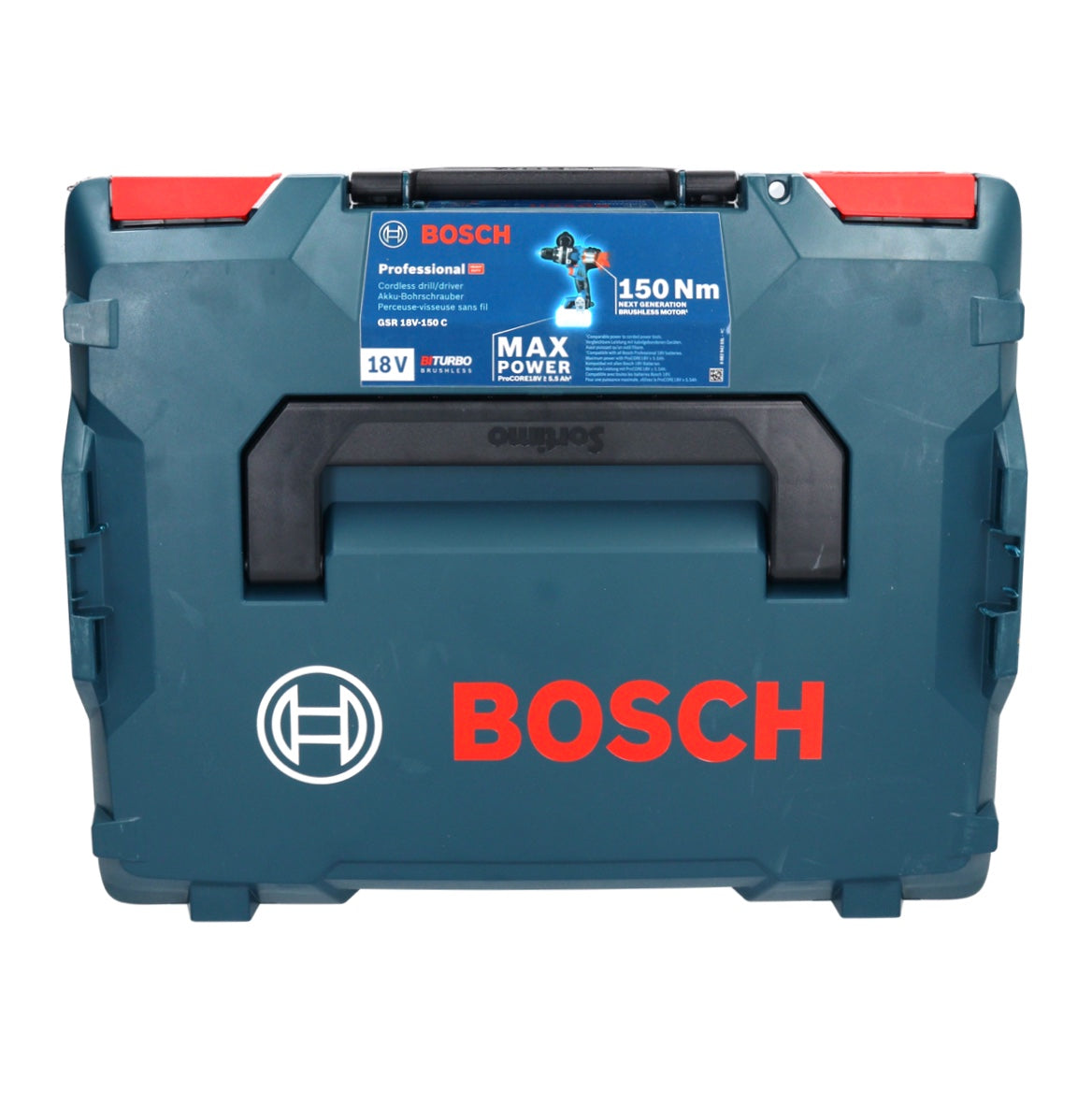 Bosch GSR 18V-150 C Professional Akku Bohrschrauber 18 V 150 Nm Biturbo Brushless + 1x Akku 5,0 Ah + Ladegerät + L-Boxx - Toolbrothers