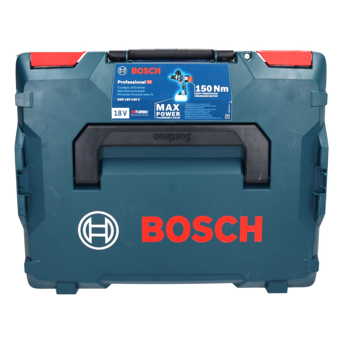 Bosch GSR 18V-150 C Professional Akku Bohrschrauber 18 V 150 Nm Biturbo Brushless + 1x ProCORE Akku 4,0 Ah + Ladegerät + L-Boxx - Toolbrothers