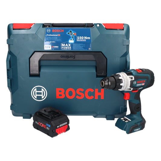 Bosch GSR 18V-150 C Professional Akku Bohrschrauber 18 V 150 Nm Biturbo Brushless + 1x ProCORE Akku 8,0 Ah + L-Boxx - ohne Ladegerät